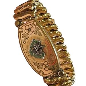Vintage gold plt HOSTI ACIE NOMINATI Royal Winnepeg Rifles Sweetheart Bracelet